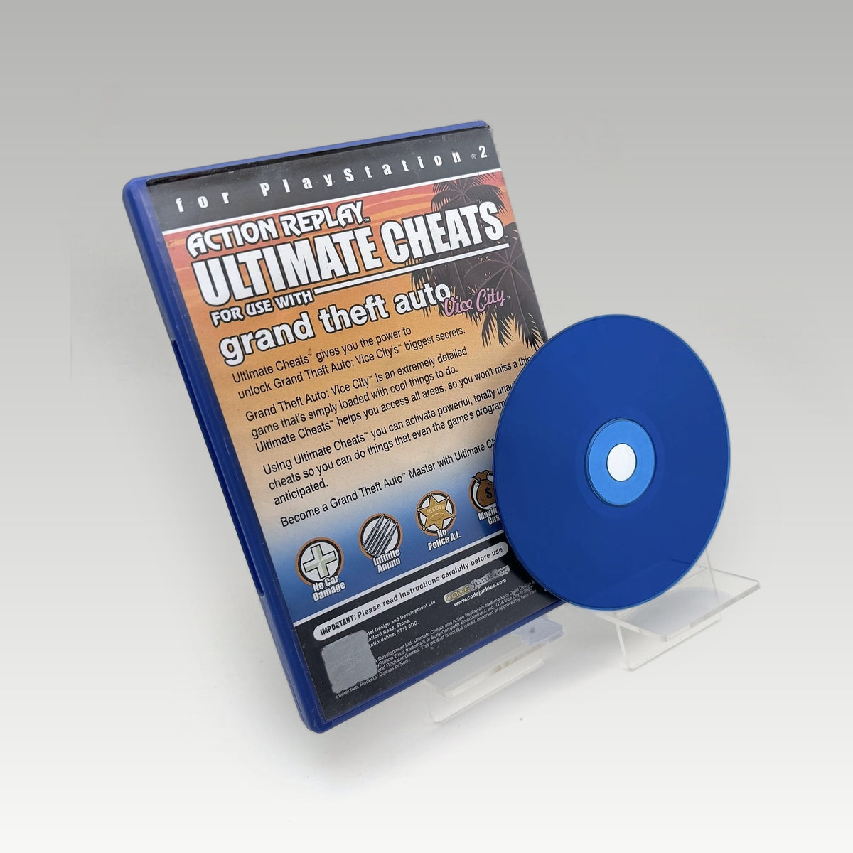 Action Replay Ultimate Cheats: Grand Theft Auto Vice City • CIB (Region Free) - Image 2