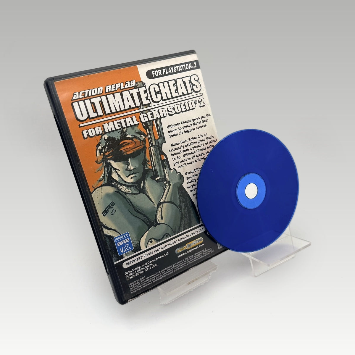 Action Replay Ultimate Cheats: Metal Gear Solid 2 • CIB (PAL) - Image 2