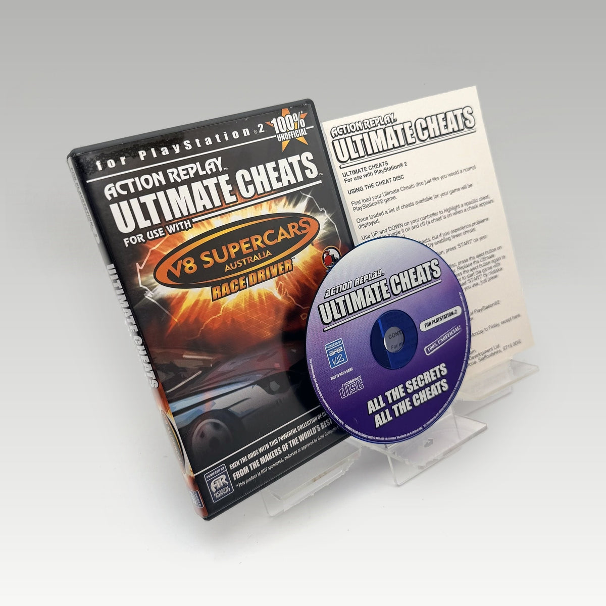 Action Replay Ultimate Cheats: V8 Supercars Race Driver • CIB (PAL) - Image 1