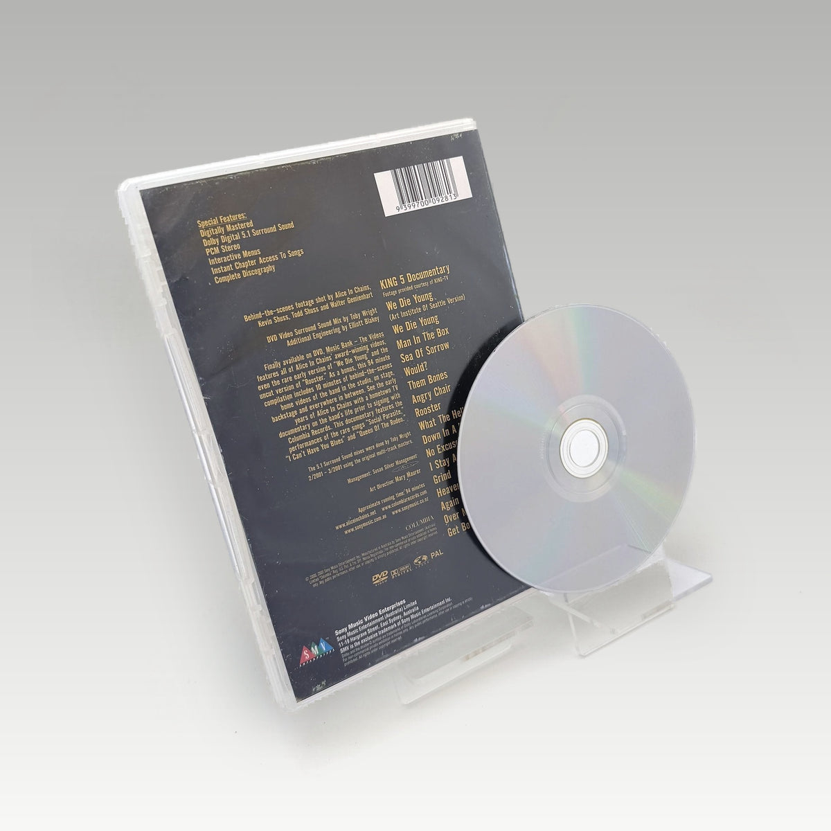 Alice in Chains - Music Bank: The Videos (1999) DVD • CIB (Region 4, Standard) - Image 2