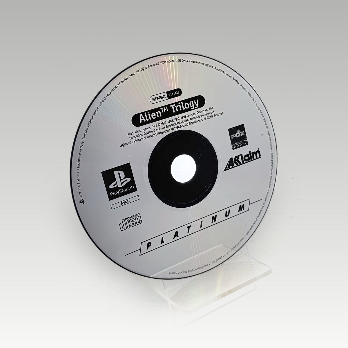 Alien Trilogy (Platinum) • Loose (PAL) - Image 1