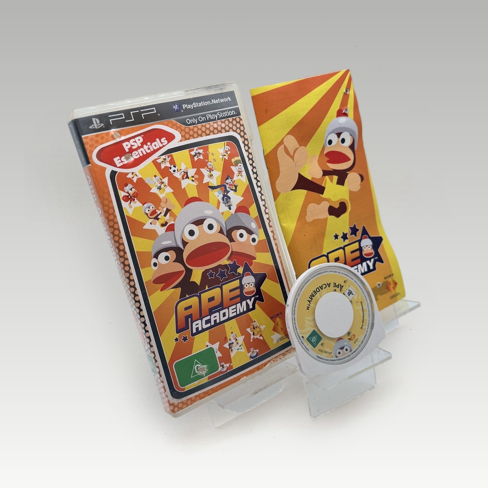 Ape Academy (Essentials) Case Damage • CIB (PAL, Case Damage) - Image 1