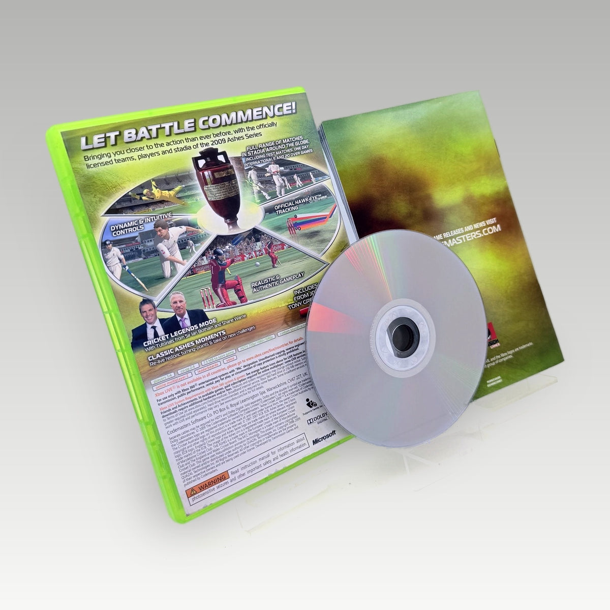 Ashes Cricket 2009 • CIB (PAL) - Back Cover | Yappa NZ