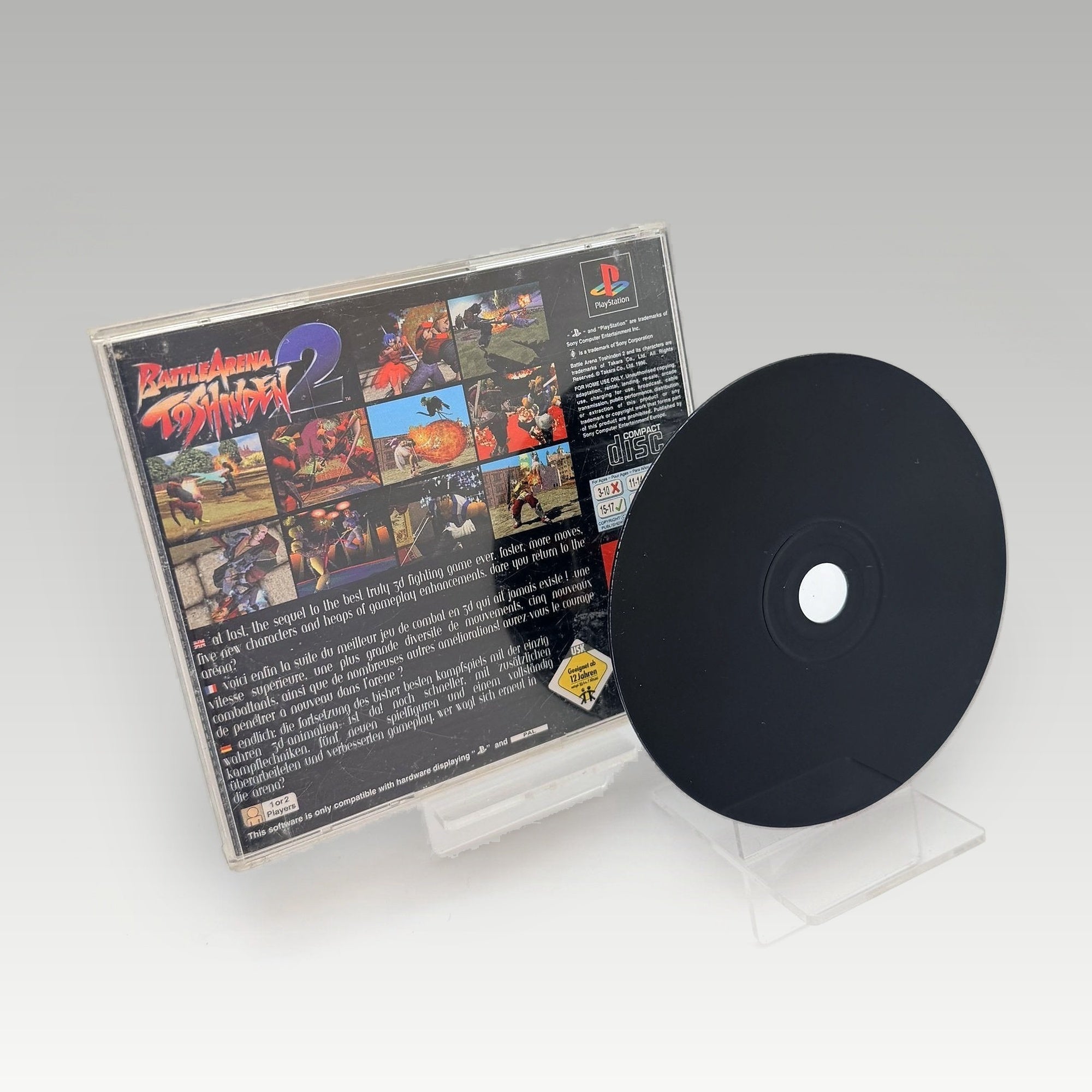 Battle Arena Toshinden 2 Case Damage • No Manual - Image 3