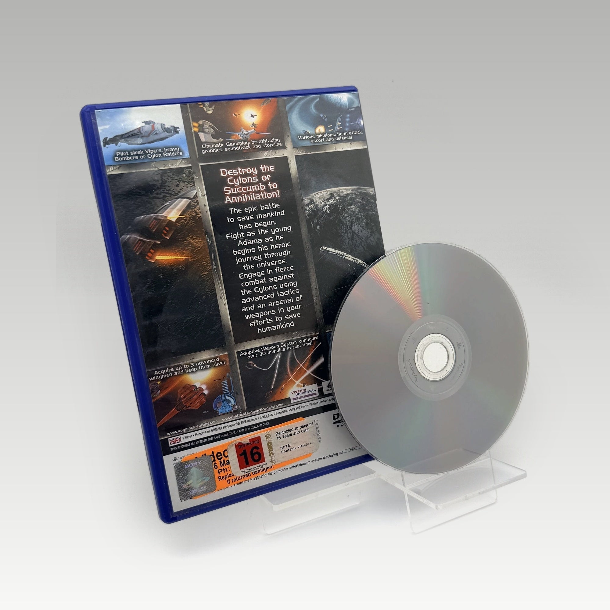 Battlestar Galactica • No Manual • Ex-Rental (PAL) - Image 2