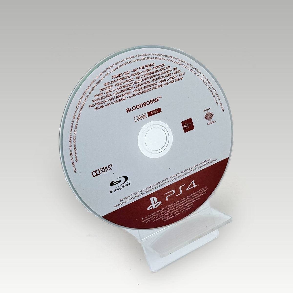 Bloodborne (Not For Resale) Promo • Loose (Region 4, Promo) - Front Cover | Yappa NZ
