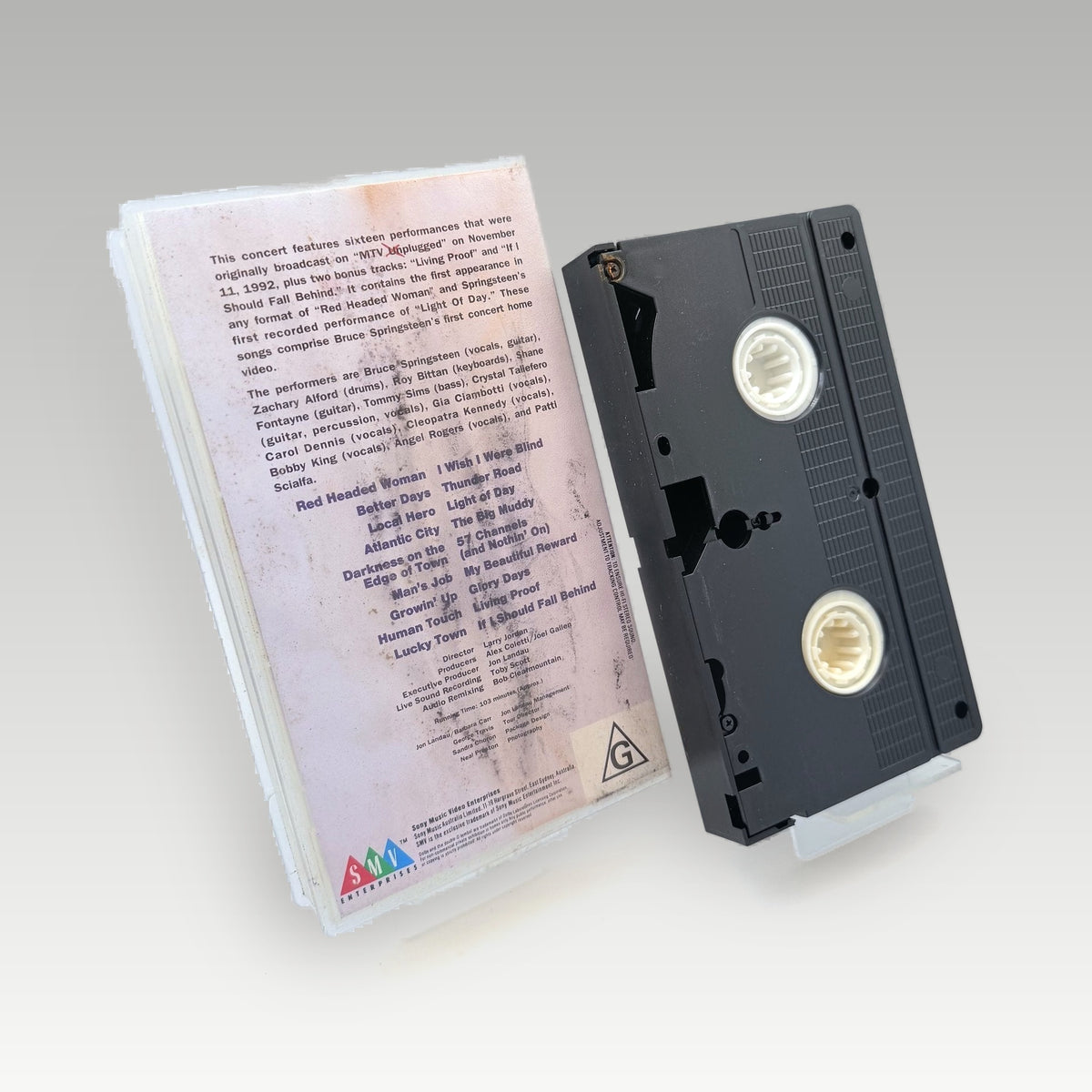 Bruce Springsteen: In Concert (1992) Artwork Damage • CIB (PAL) - Back Cover | Yappa NZ