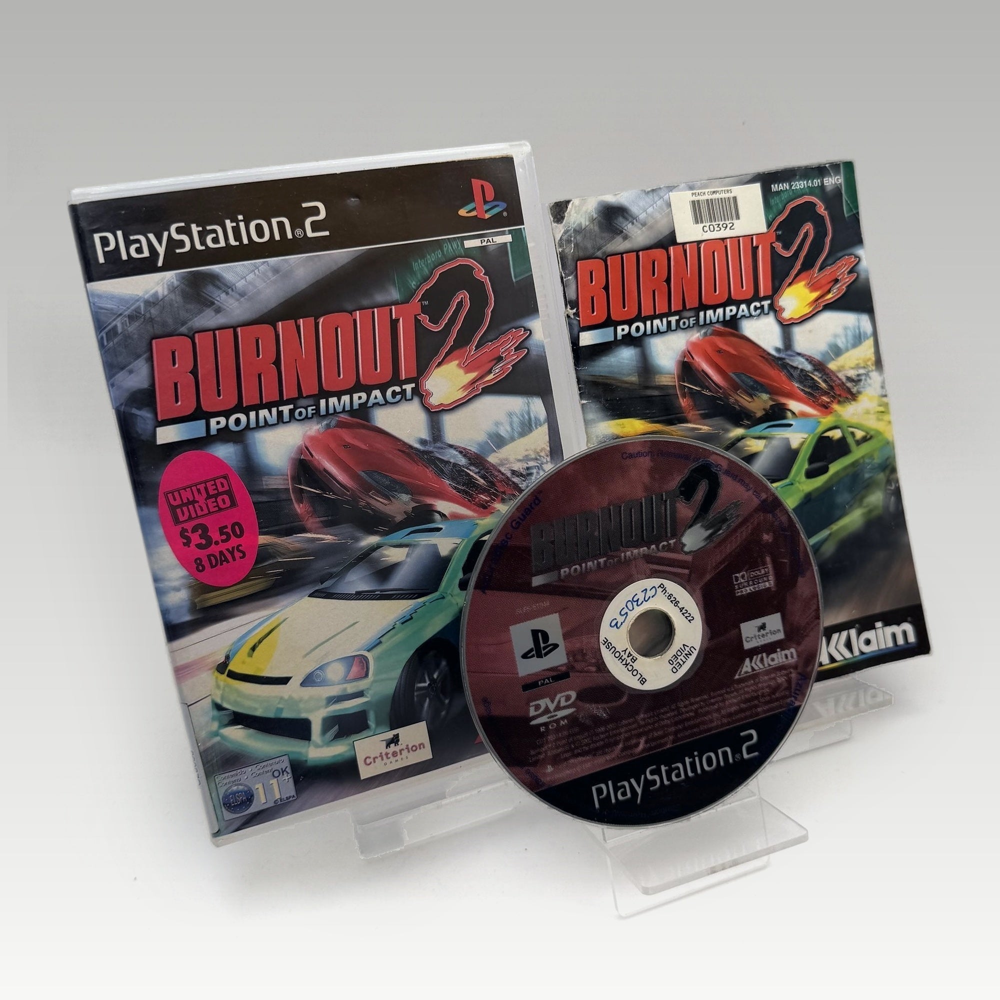 Burnout 2: Point of Impact • CIB • Ex-Rental (PAL) - Image 1