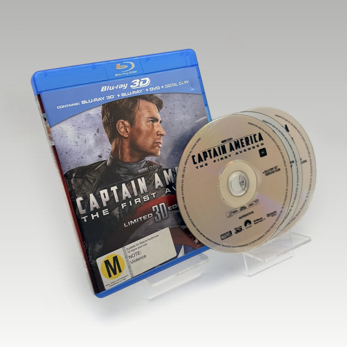 Captain America: The First Avenger (2011) 3D Bluray • CIB (Region B, Standard) - Image 1