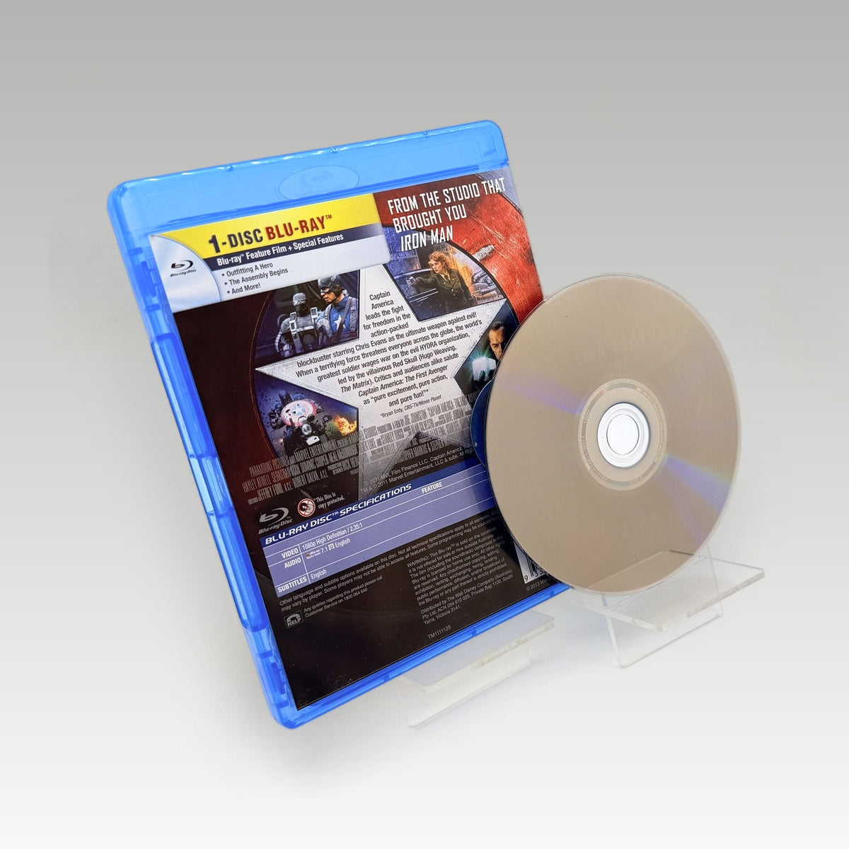 Captain America: The First Avenger (2011) Bluray • CIB (Region B, Standard) - Image 2