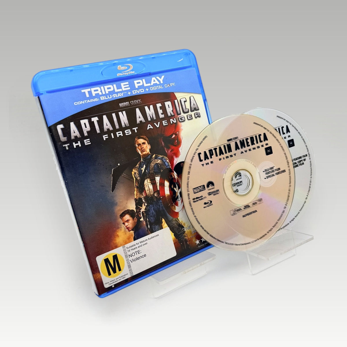 Captain America: The First Avenger Triple Play (2011) Bluray • CIB (Region B, Standard) - Image 1