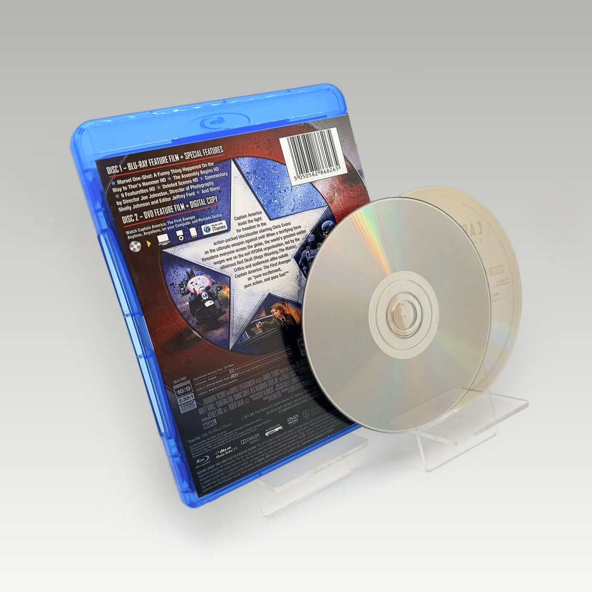 Captain America: The First Avenger Triple Play (2011) Bluray • CIB (Region B, Standard) - Image 2