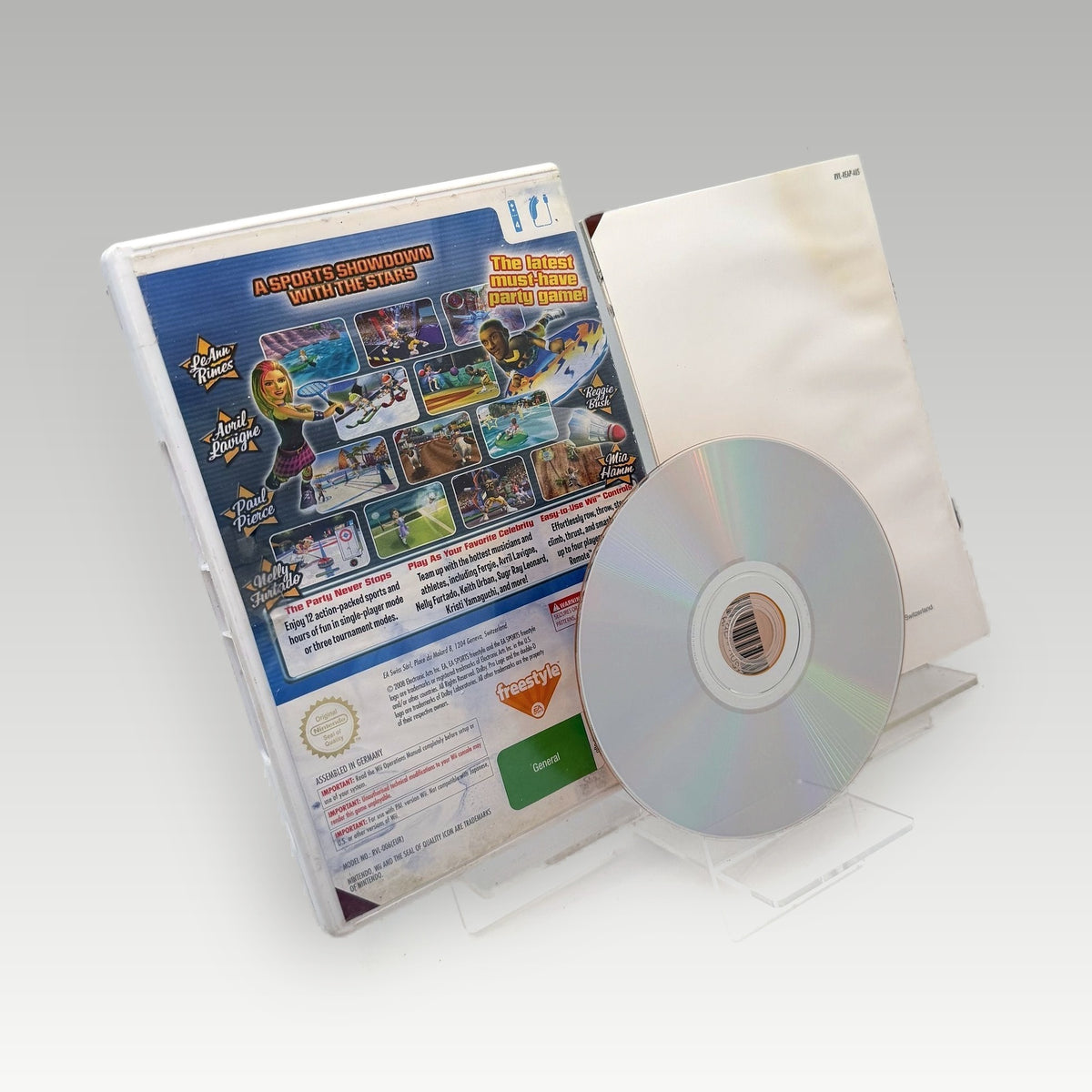 Celebrity Sports Showdown Artwork Damage • CIB (PAL, Artwork Damage) - Back Cover | Yappa NZ