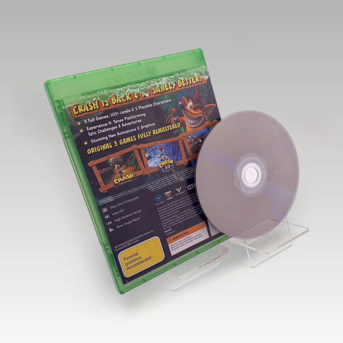 Crash Bandicoot N. Sane Trilogy Artwork Damage • CIB (Region Free, Artwork Damage) - Image 2