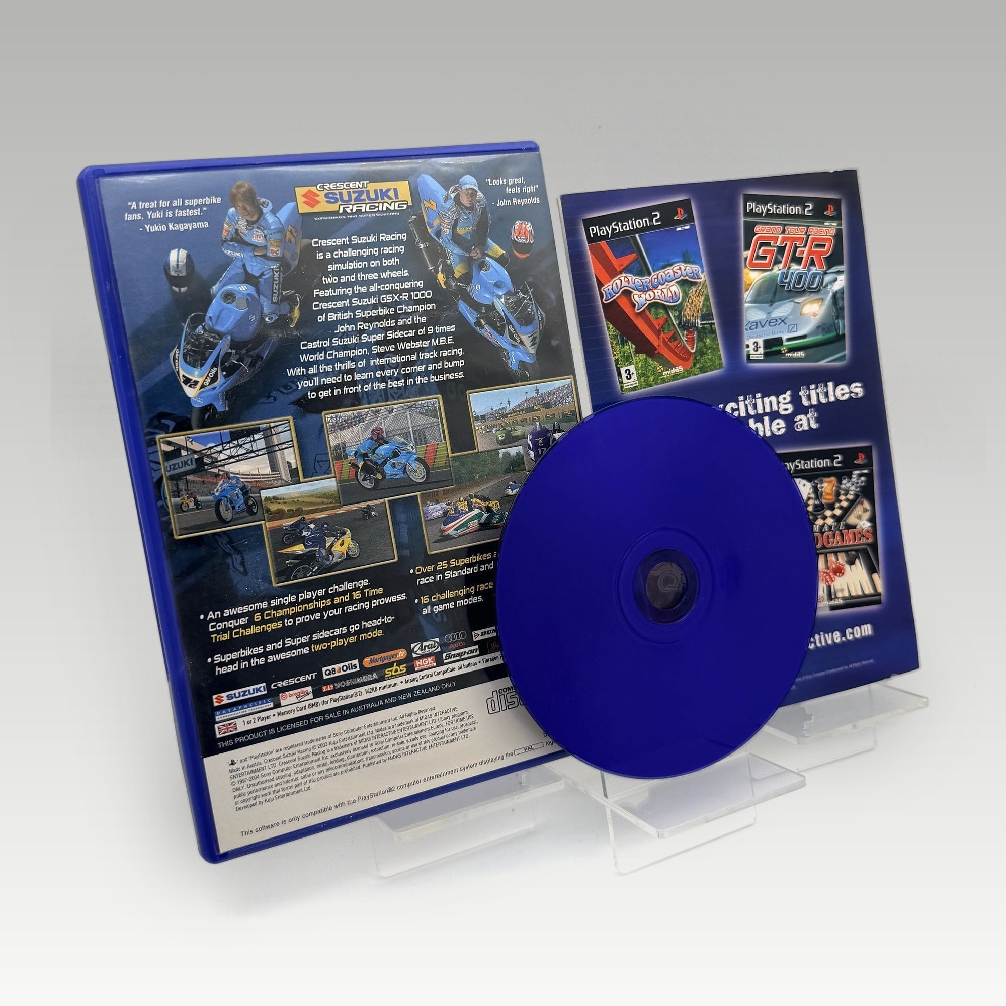 Crescent Suzuki Racing: Superbikes and Super Sidecars • CIB (PAL) - Image 2