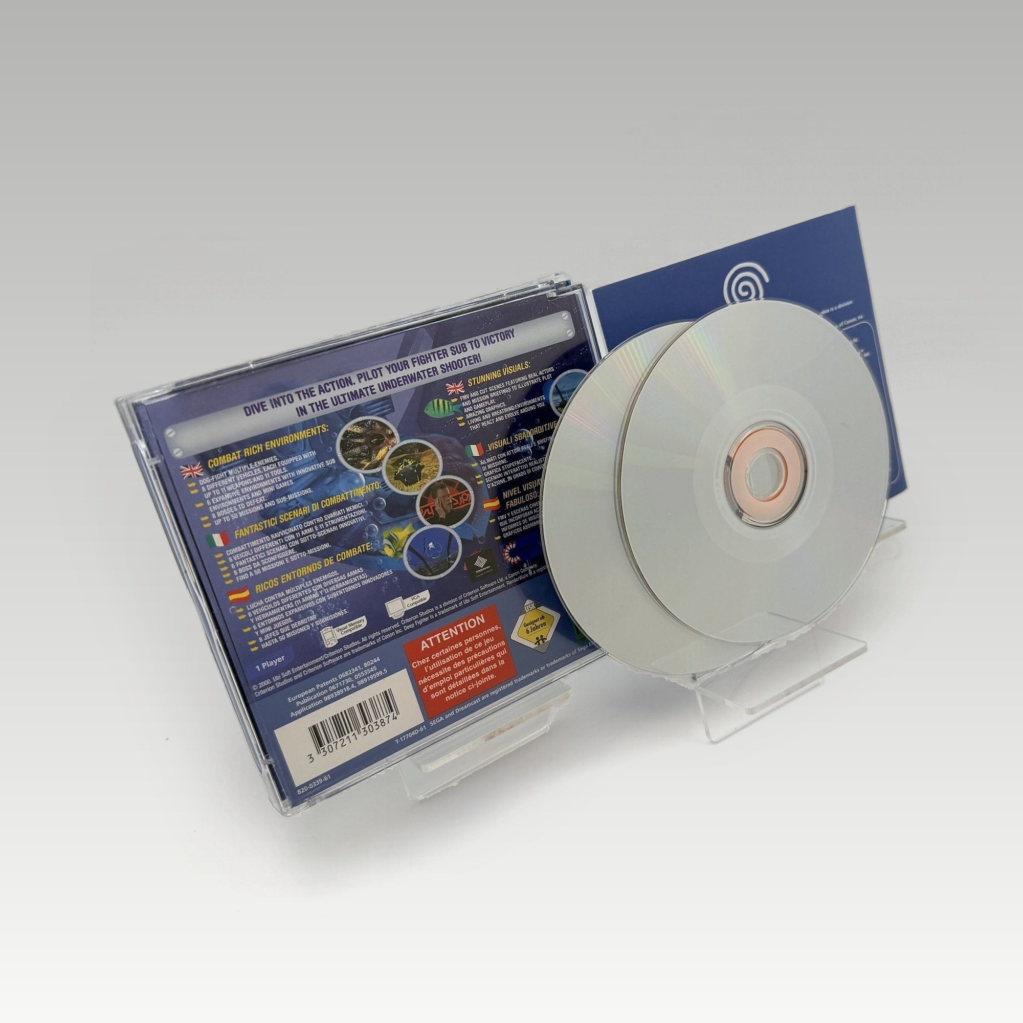 Deep Fighter Case Damage • CIB (PAL, Case Damage) - Image 2