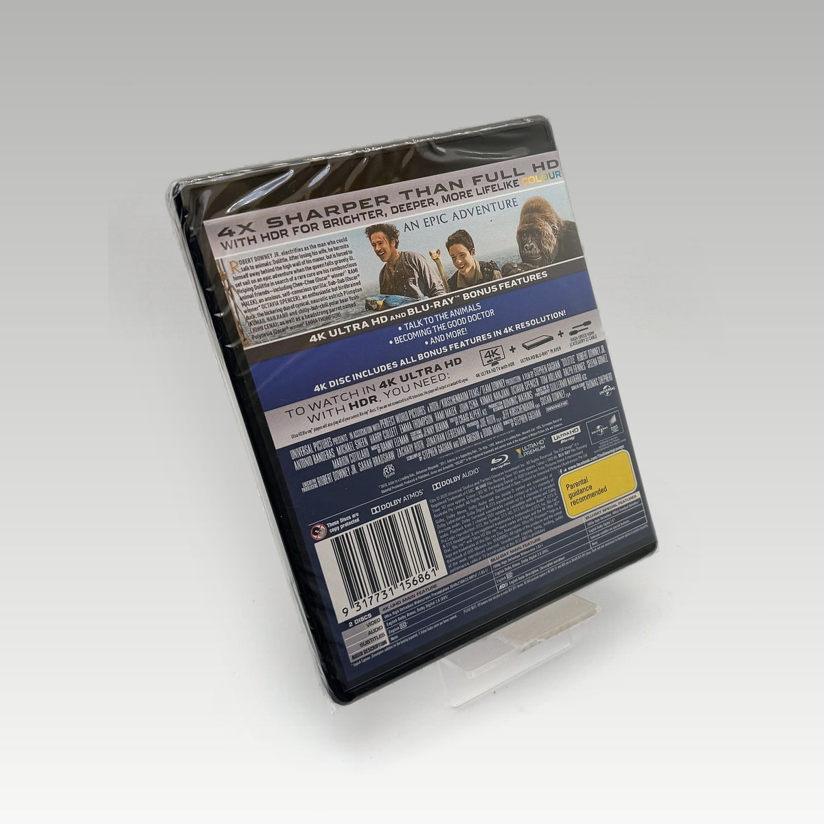 Dolittle (2020) 4K Bluray • CIB • New / Sealed (Region Free, Standard) - Image 2