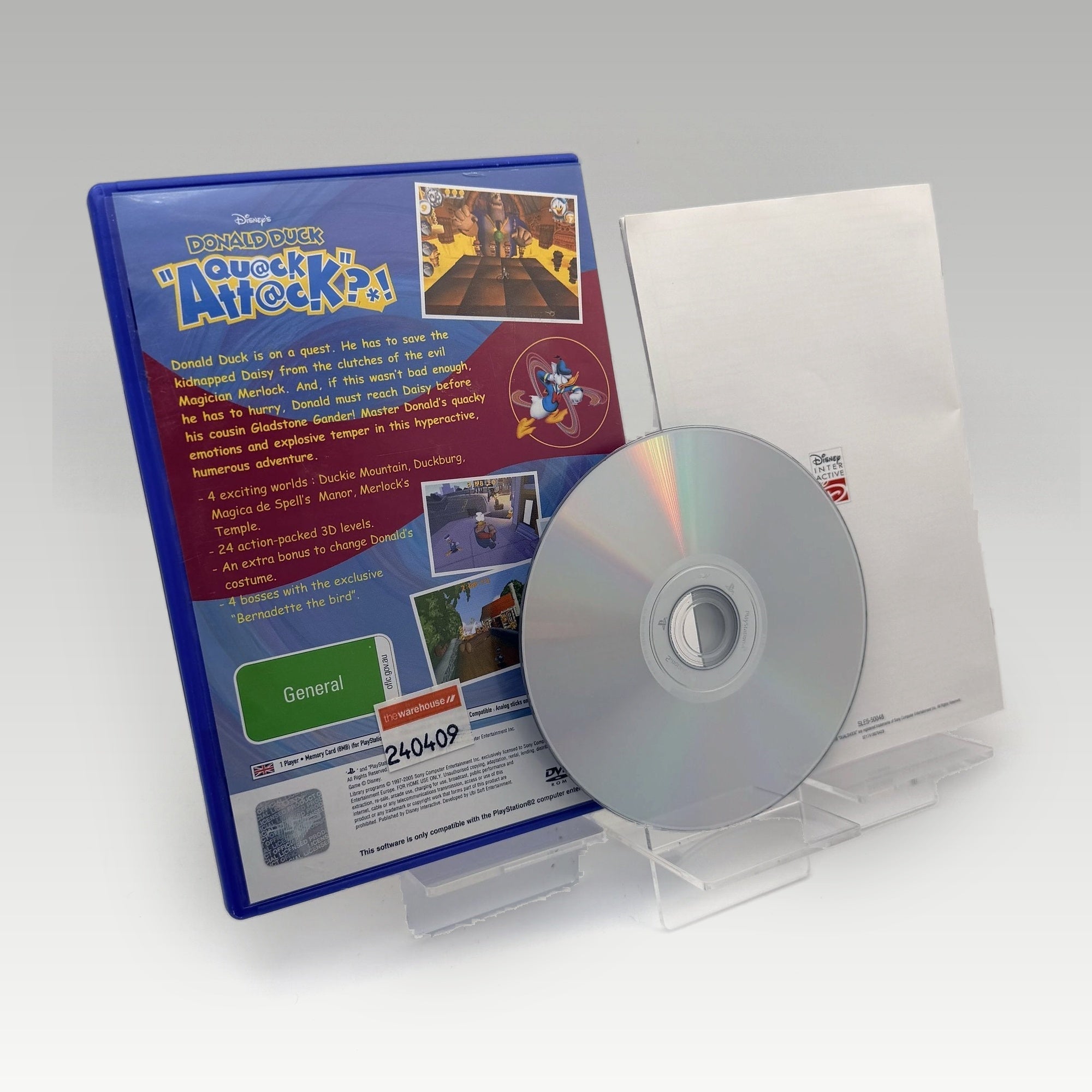Donald Duck: Quack Attack • CIB (PAL) - Image 2