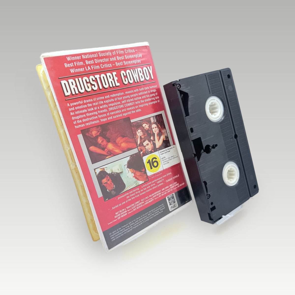Drugstore Cowboy (1989) • CIB (PAL) - Back Cover | Yappa NZ