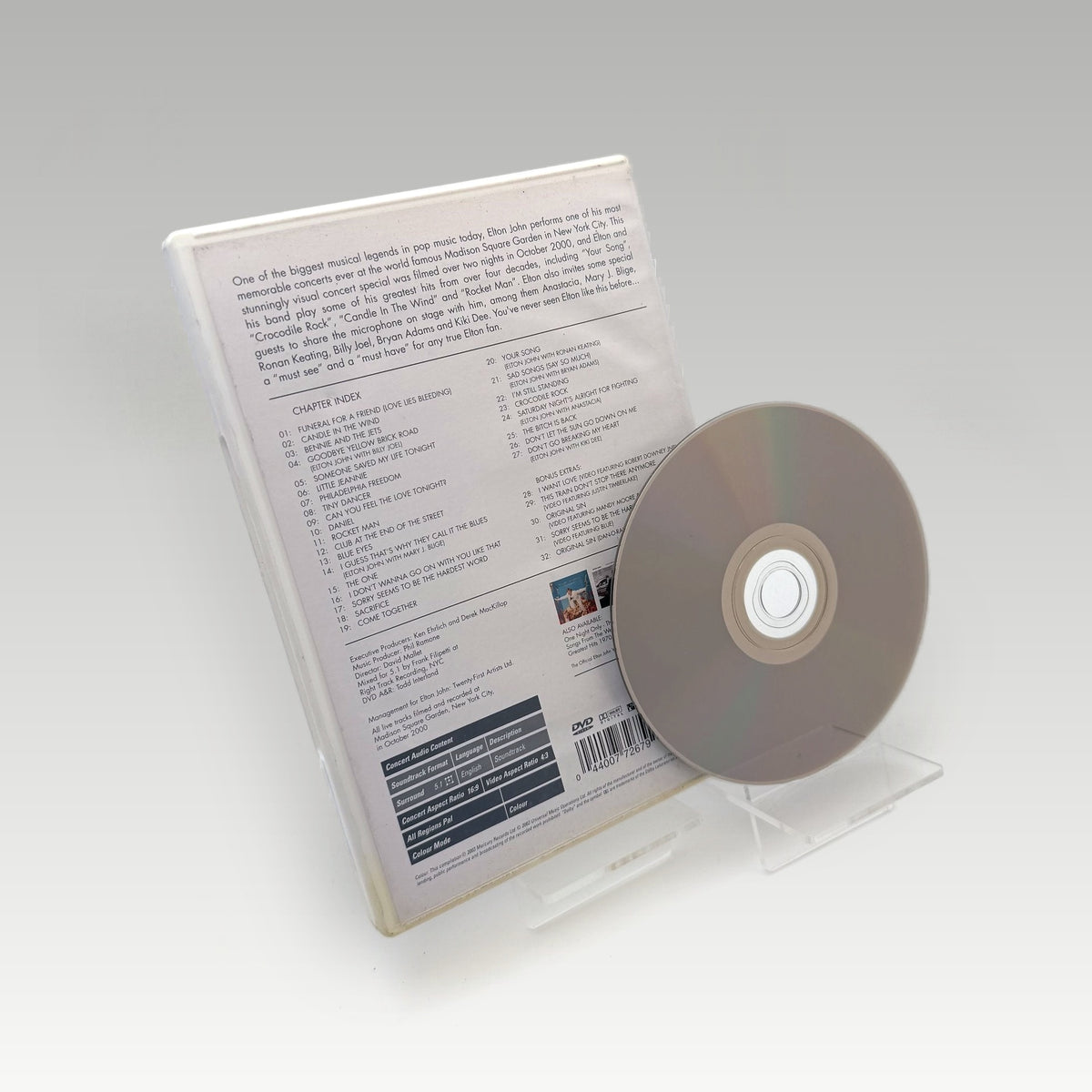 Elton John: One Night Only, The Greatest Hits (2000) DVD • CIB (Region Free, Standard) - Image 2