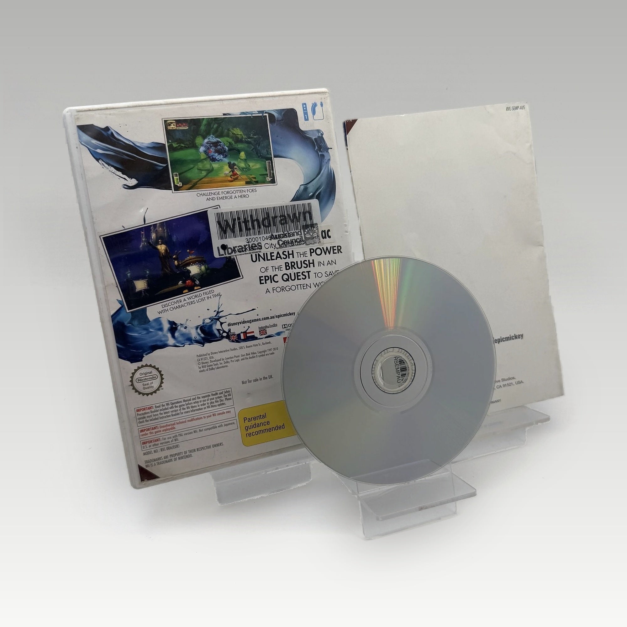 Epic Mickey • CIB • Ex-Rental (PAL) - Image 2