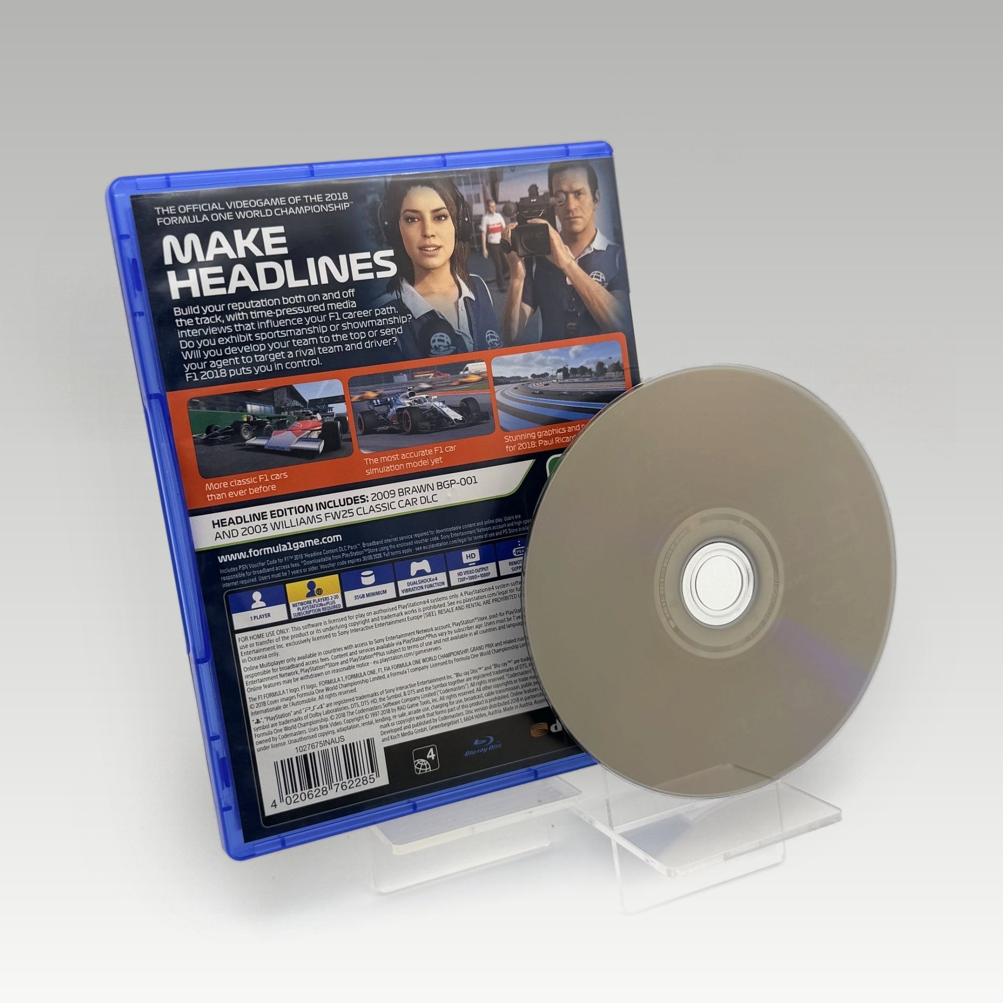 F1 2018 Headline Edition • CIB (PAL, Headline Edition) - Image 2