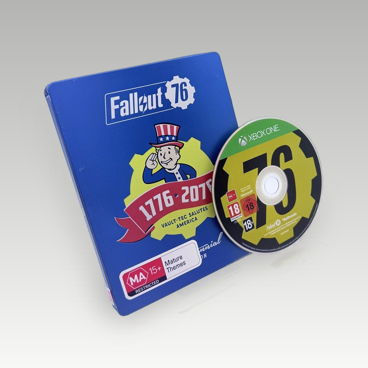Fallout 76 Tricentennial Steelbook Edition • CIB (Region Free, Tricentennial Steelbook Edition) - Front Cover | Yappa NZ