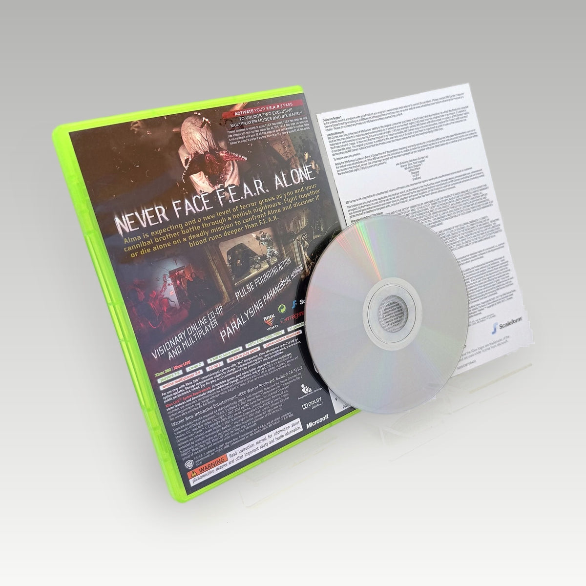 F.E.A.R. 3 • CIB (PAL) - Back Cover | Yappa NZ
