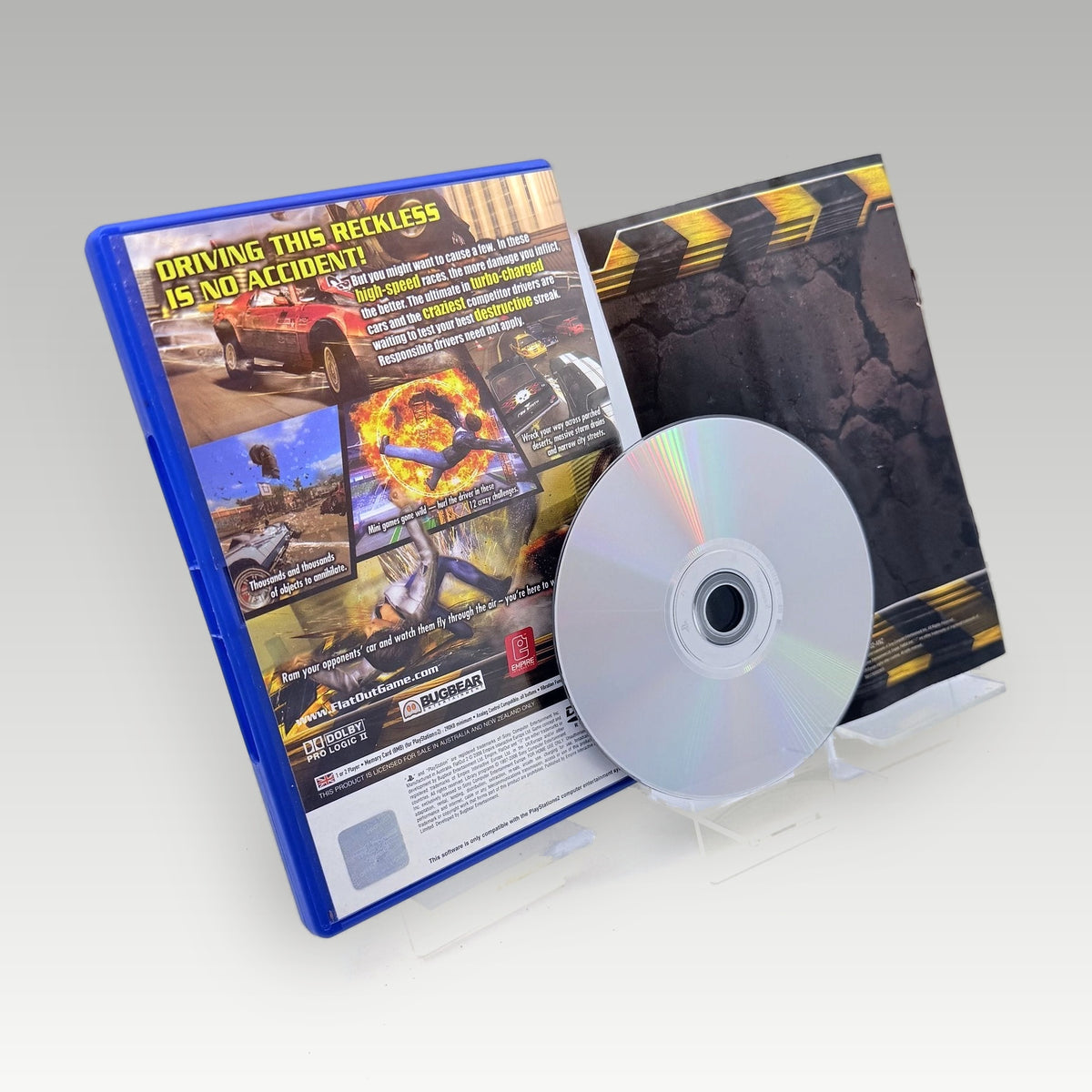 FlatOut 2 • CIB • Ex-Rental (PAL) - Back Cover | Yappa NZ