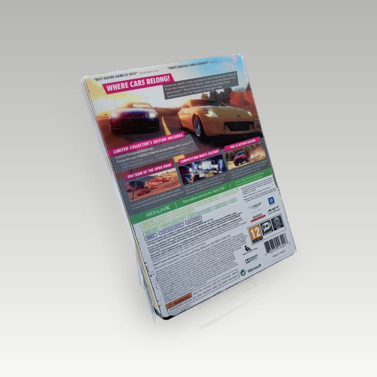 Forza Horizon Limited Collector's Edition • No Manual (PAL, Limited Collector's Edition) - Back Cover | Yappa NZ