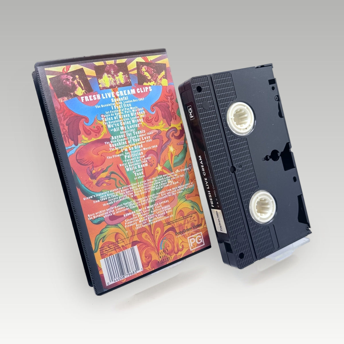 Fresh Cream - Live • CIB (PAL) - Back Cover | Yappa NZ