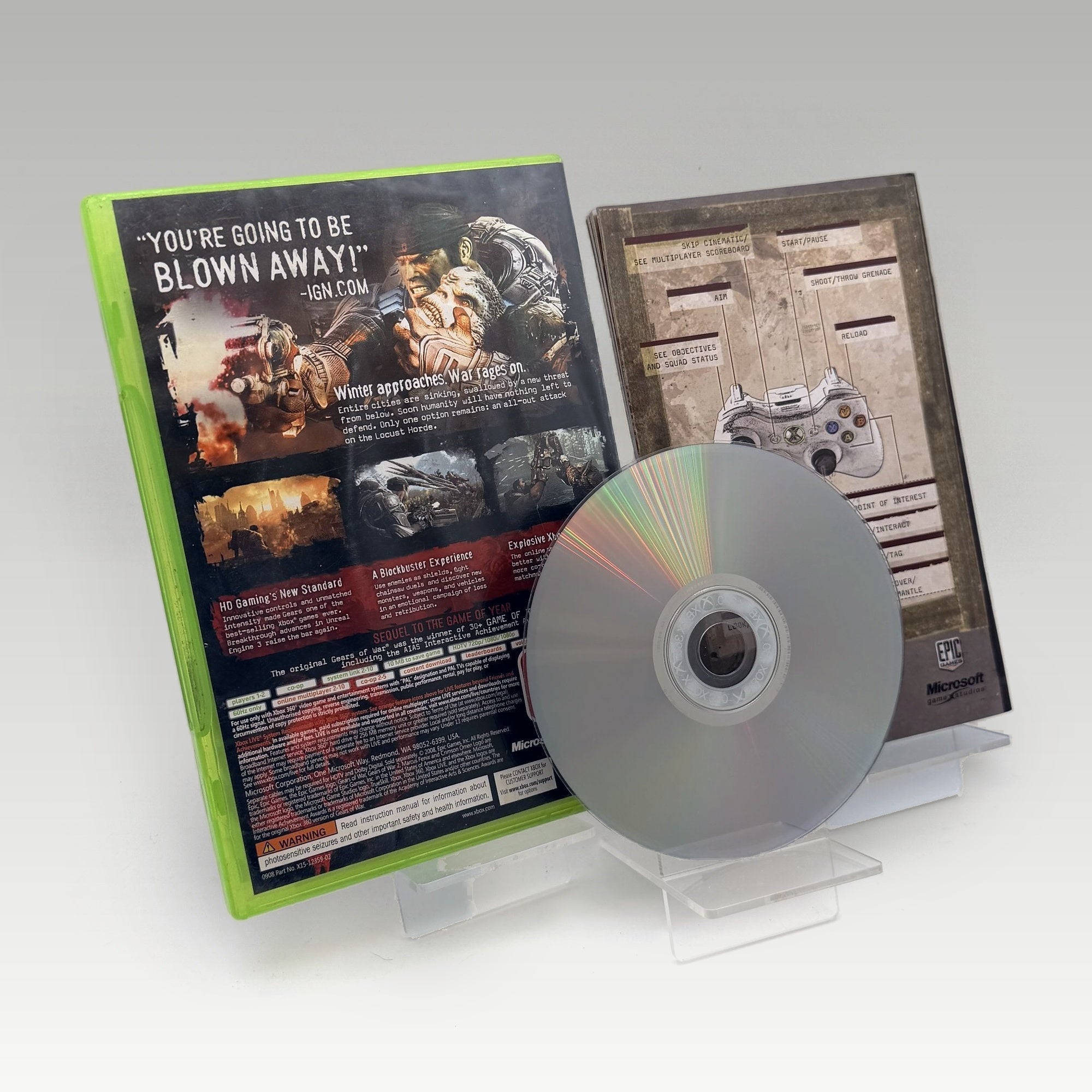 Gears of War 2 Artwork Damage • CIB (PAL, Artwork Damage) - Image 2