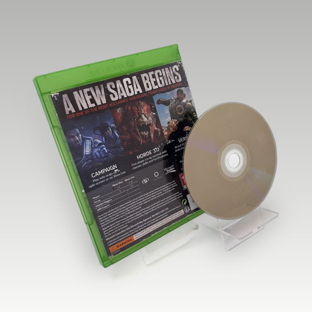 Gears of War 4 Artwork Damage • CIB (Region Free, Artwork Damage) - Back Cover | Yappa NZ