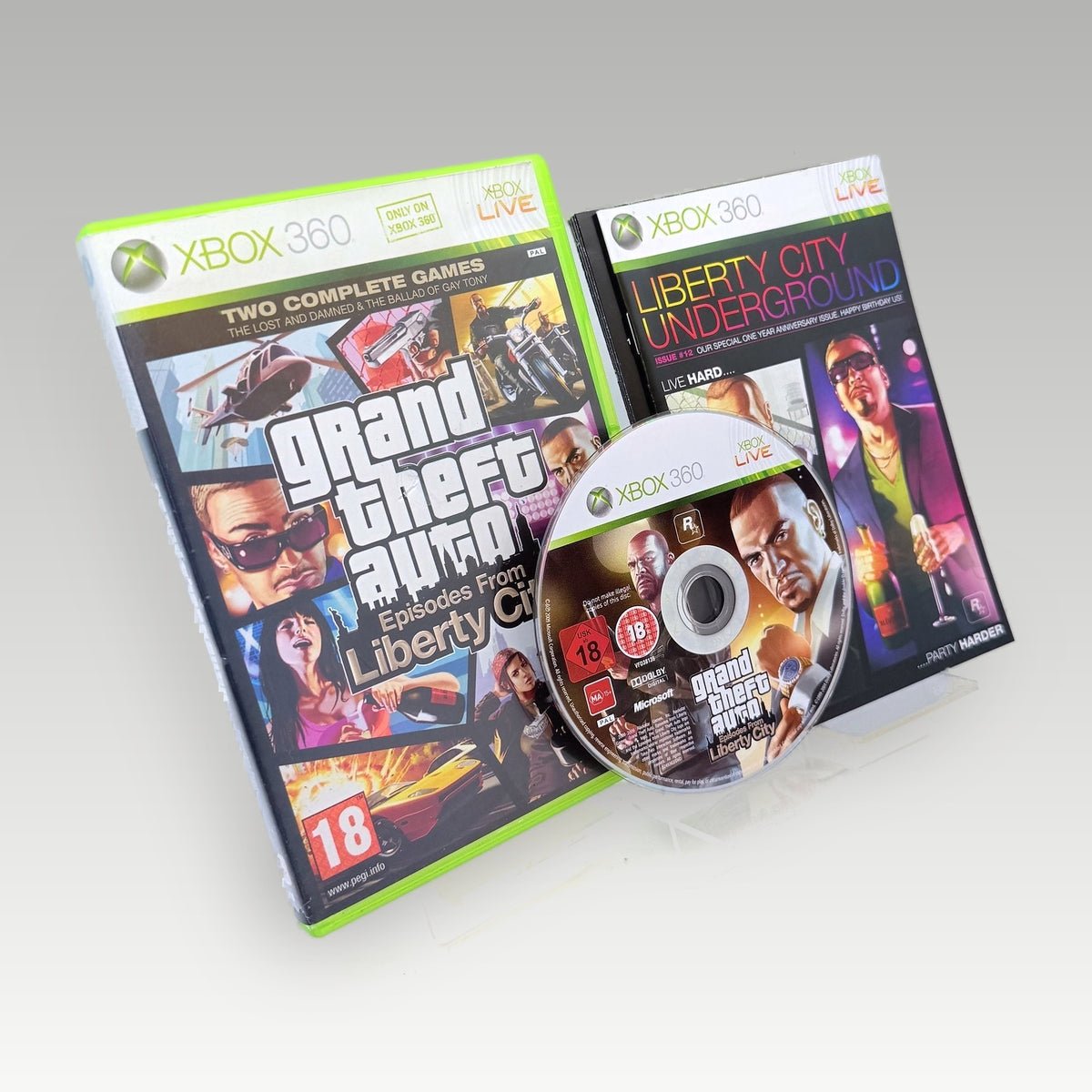 Grand Theft Auto: Episodes from Liberty City + Map • CIB (PAL, + Map) - Front Cover | Yappa NZ