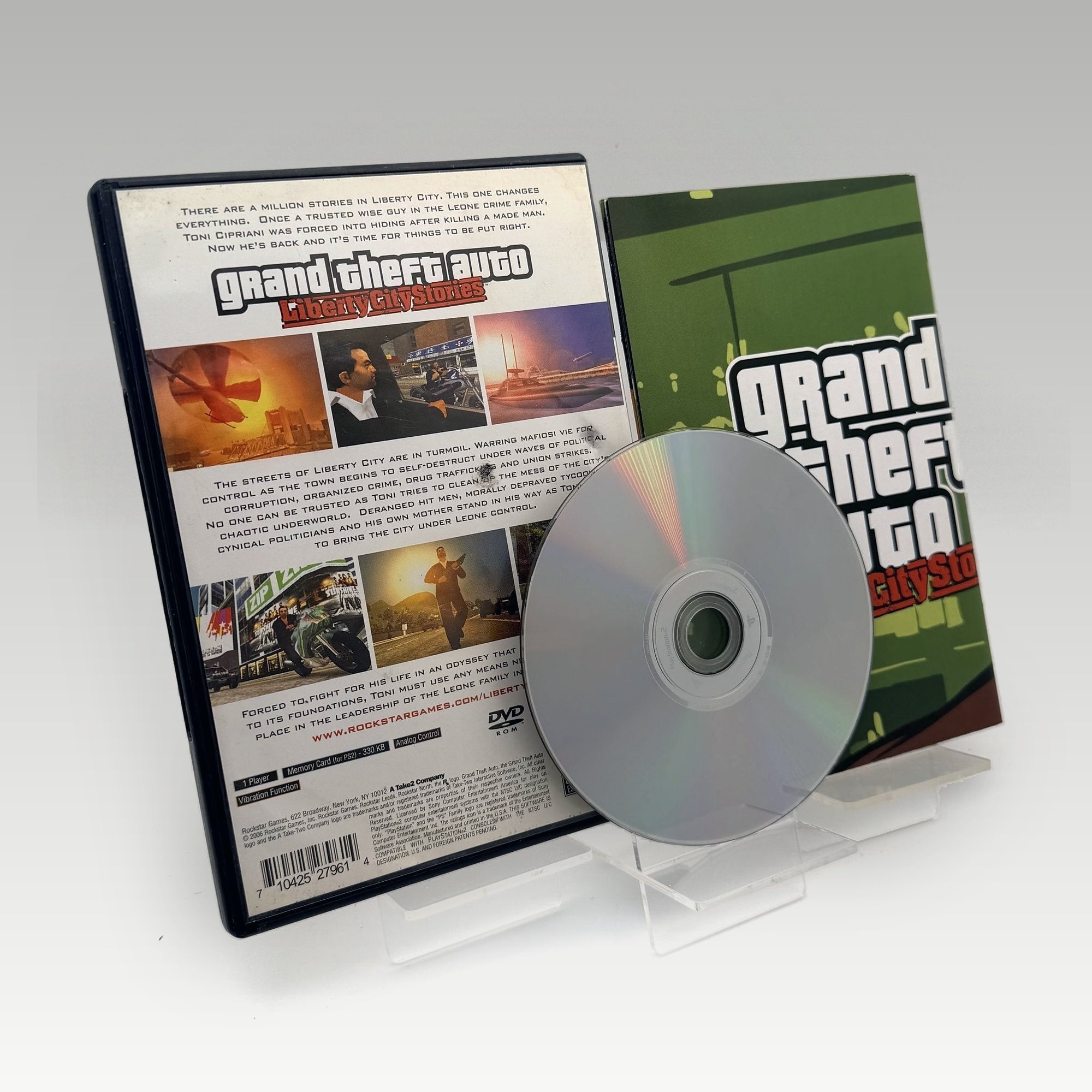 Grand Theft Auto: Liberty City Stories NTSC-U + Map • No Manual (NTSC-U, + Map) - Image 2