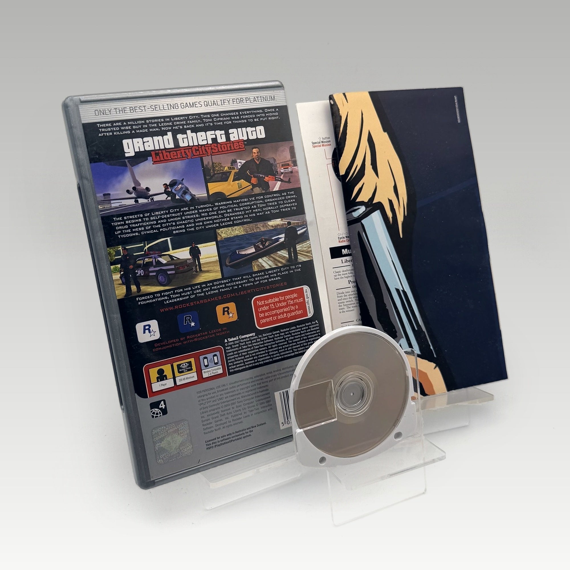 Grand Theft Auto: Liberty City Stories (Platinum) + Map • CIB (PAL, + Map) - Image 2