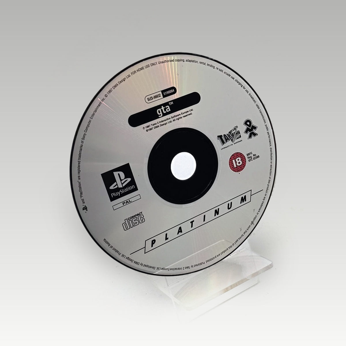 Grand Theft Auto (Platinum) • Loose (PAL) - Image 1