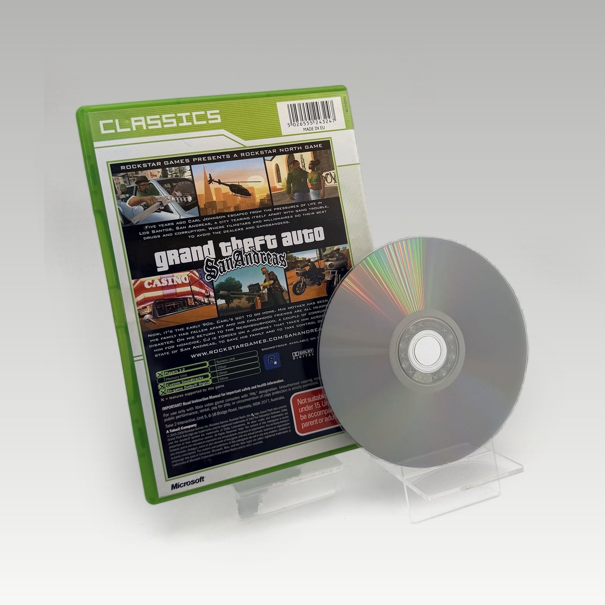 Grand Theft Auto: San Andreas (Classics) • No Manual (PAL) - Image 2