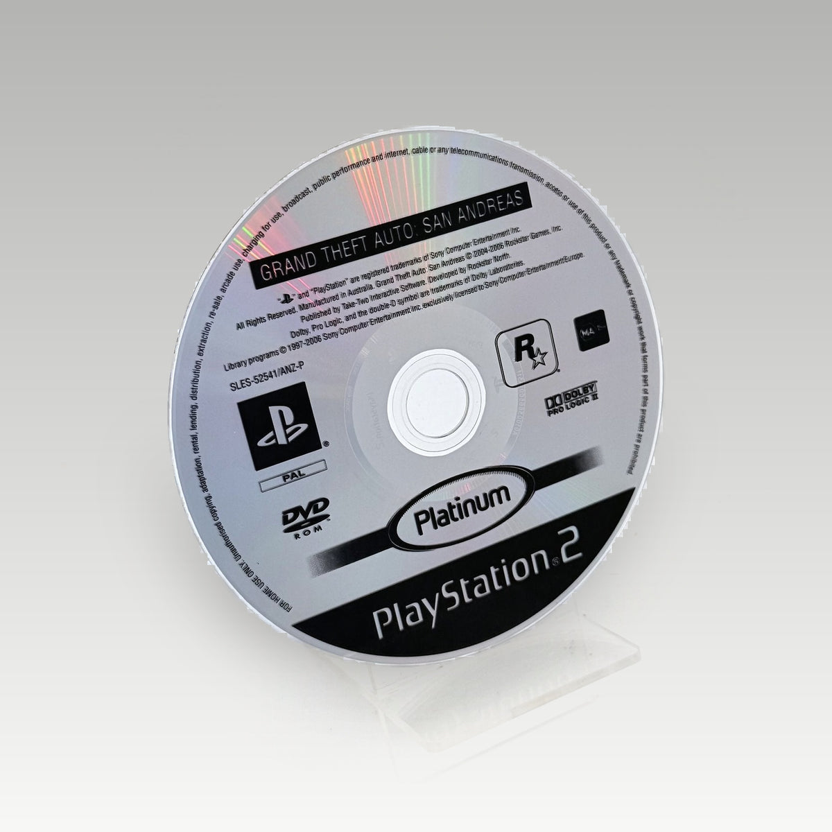 Grand Theft Auto: San Andreas (Platinum) • Loose (PAL) - Front Cover | Yappa NZ