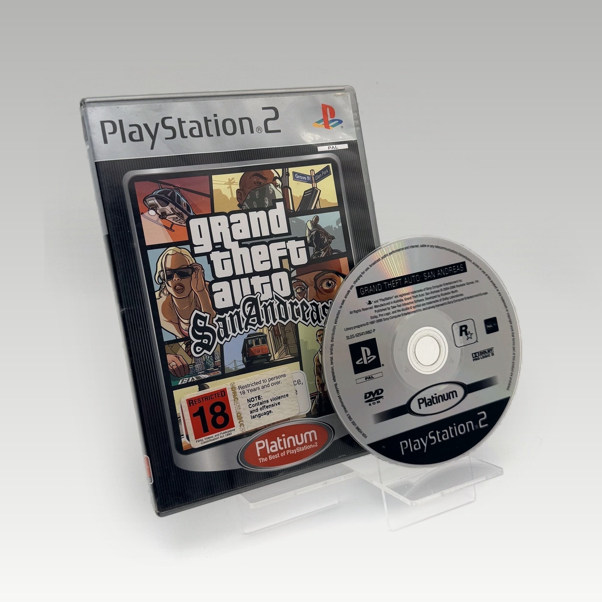 Grand Theft Auto: San Andreas (Platinum) • No Manual (PAL) - Image 1