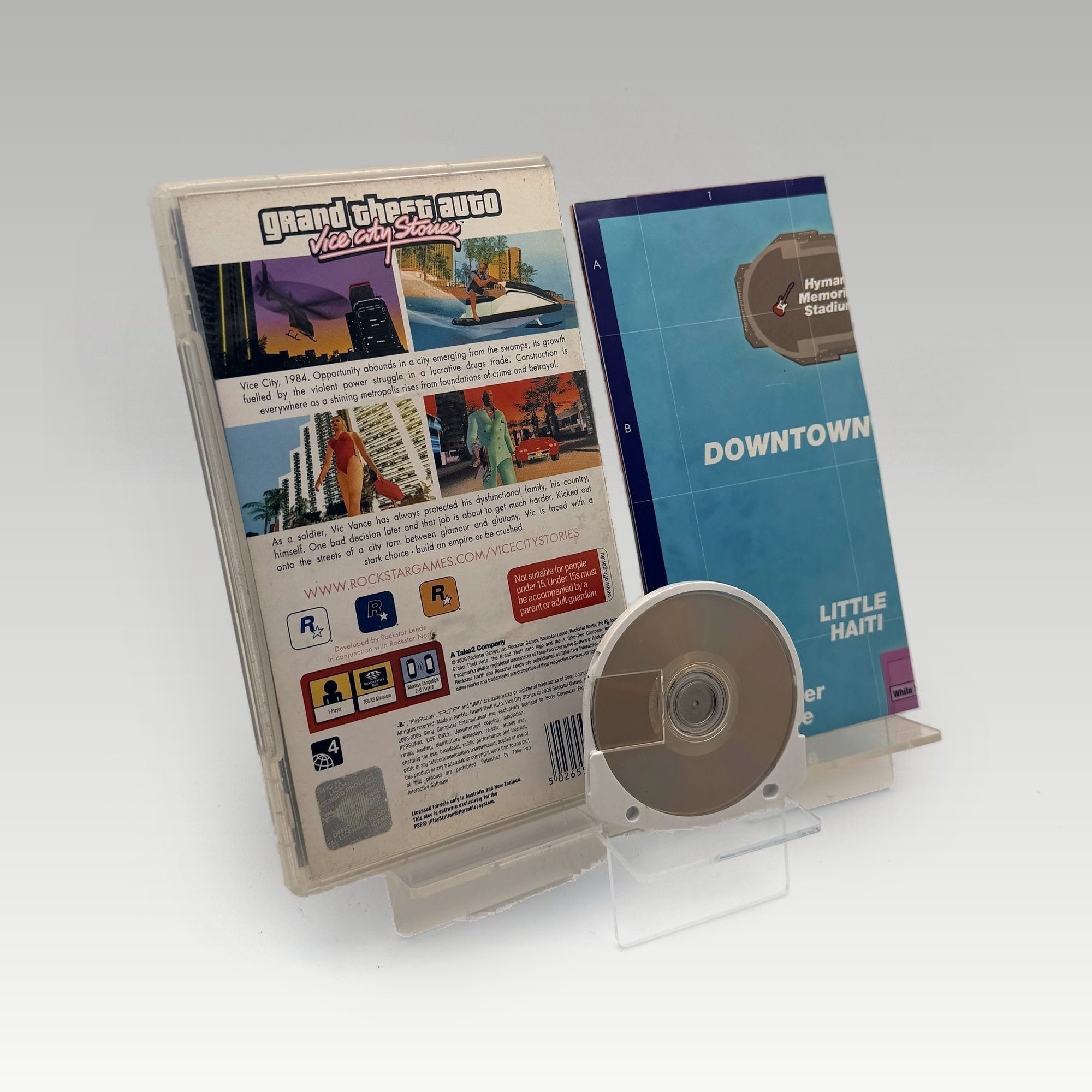 Grand Theft Auto: Vice City Stories + Map • No Manual (PAL, + Map) - Image 2