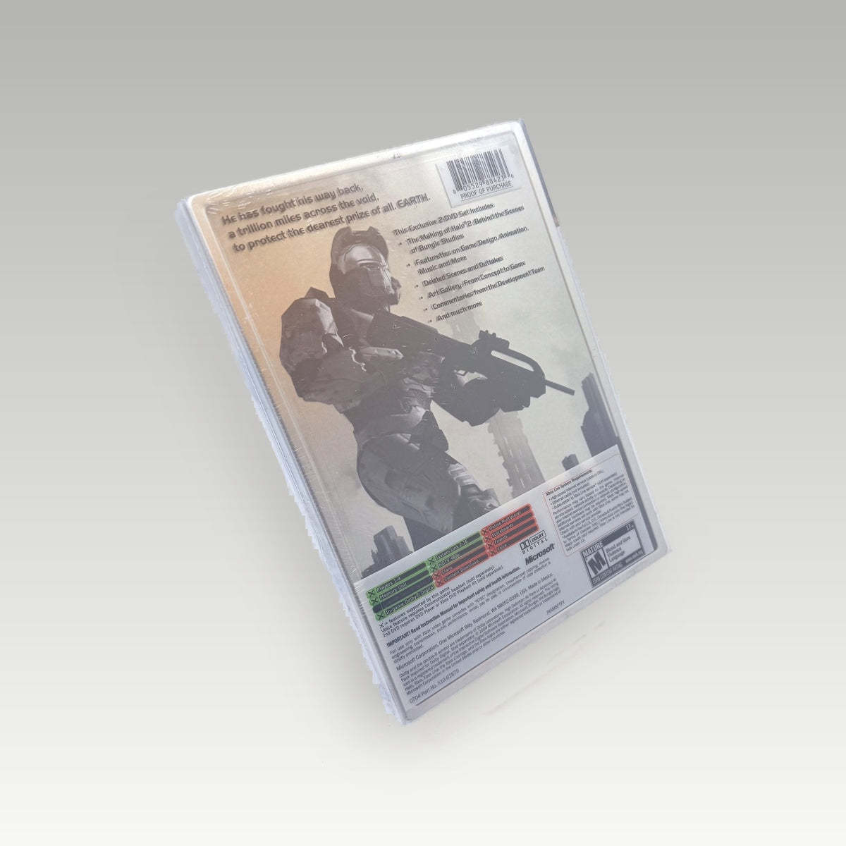 Halo 2: Limited Collector's Edition Limited Collector's Edition • CIB • New / Sealed (NTSC-U, Limited Collector's Edition) - Back Cover | Yappa NZ