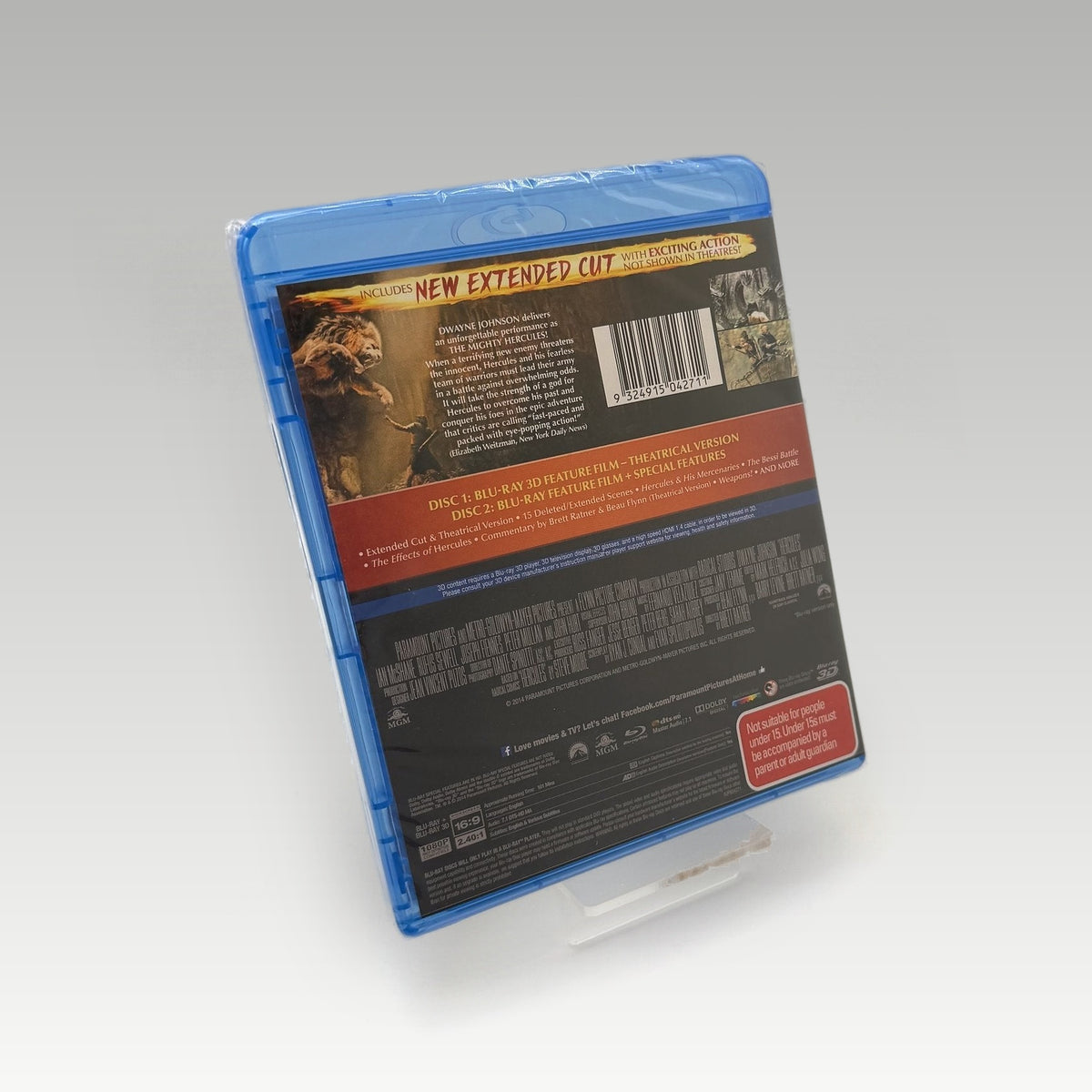 Hercules (2014) 3D Bluray • CIB • New / Sealed (Region Free, Standard) - Image 2
