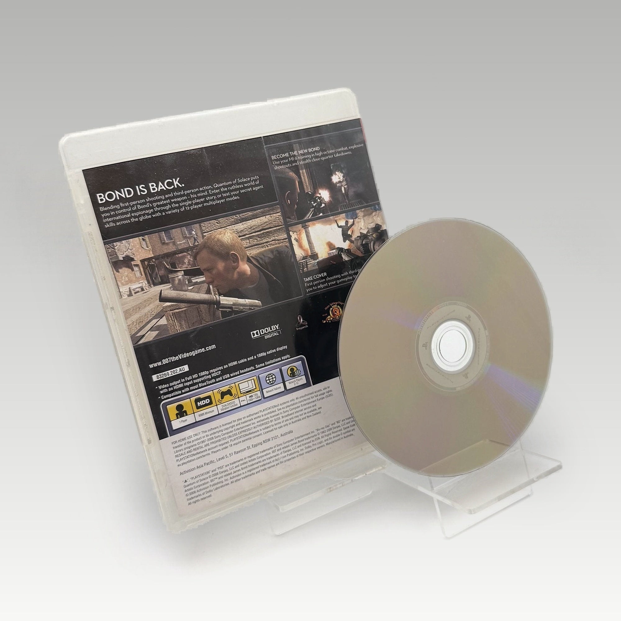 James Bond 007: Quantum of Solace Artwork Damage • No Manual (Region 4, Artwork Damage) - Image 2