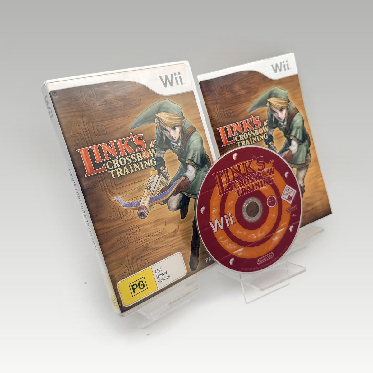 Link's Crossbow Training Artwork Damage • CIB (PAL, Artwork Damage) - Image 1