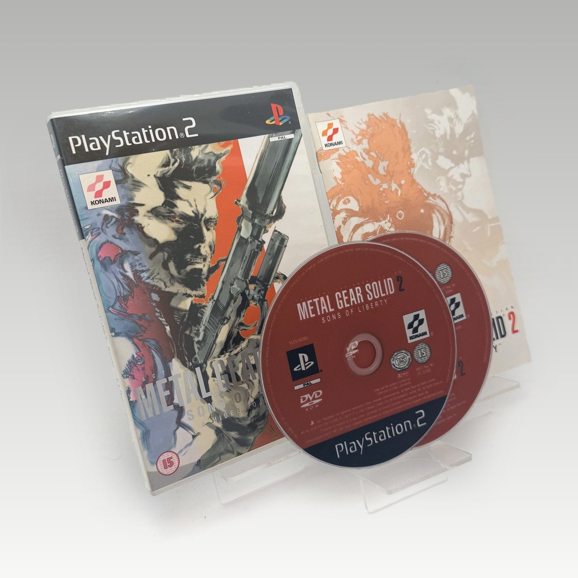 Metal Gear Solid 2: Sons of Liberty Bonus DVD Bundle Faded Artwork • CIB (PAL, Bonus DVD Bundle Faded Artwork) - Image 1