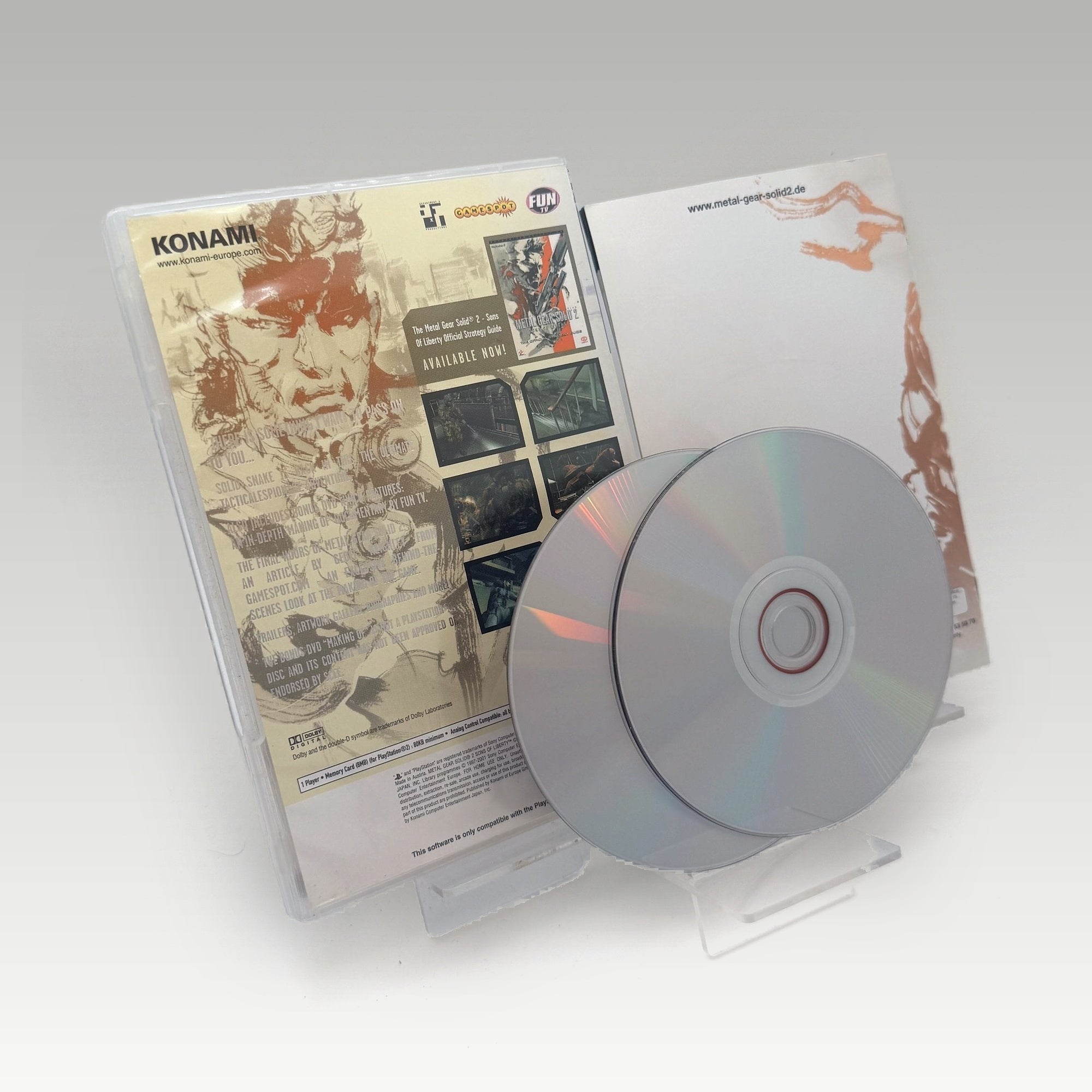Metal Gear Solid 2: Sons of Liberty Bonus DVD Bundle Faded Artwork • CIB (PAL, Bonus DVD Bundle Faded Artwork) - Image 2