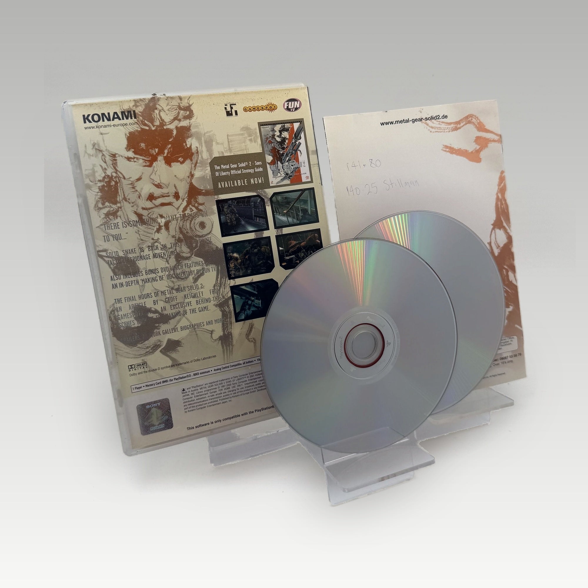 Metal Gear Solid 2: Substance Bonus DVD Bundle • CIB (PAL, Bonus DVD Bundle) - Image 2