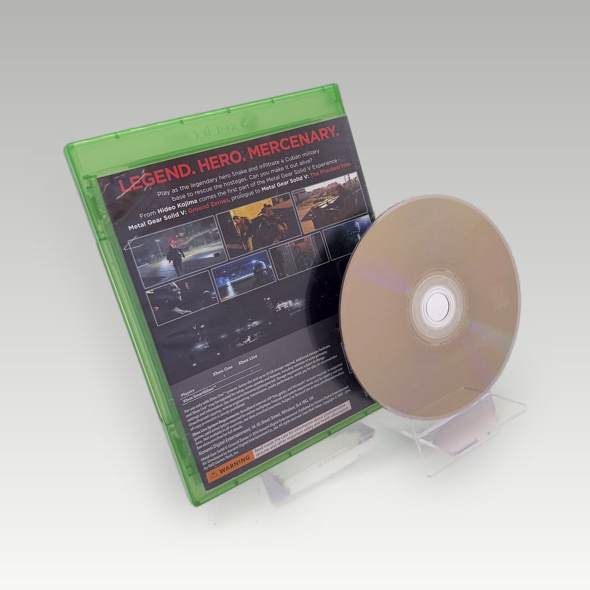 Metal Gear Solid V: Ground Zeroes • CIB (Region Free) - Back Cover | Yappa NZ
