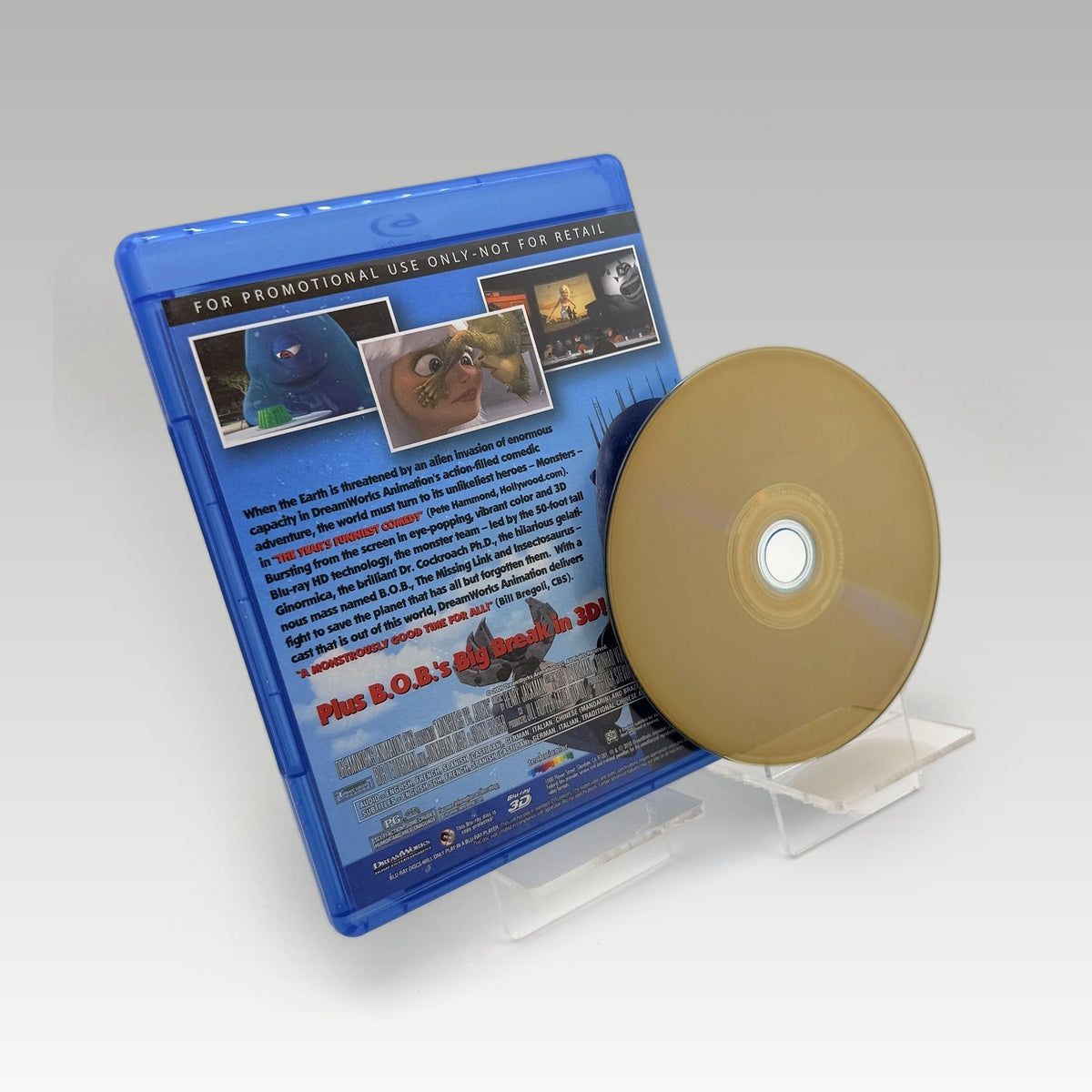 Monsters vs Aliens (2009) 3D Bluray • CIB (Region Free, Standard) - Image 2